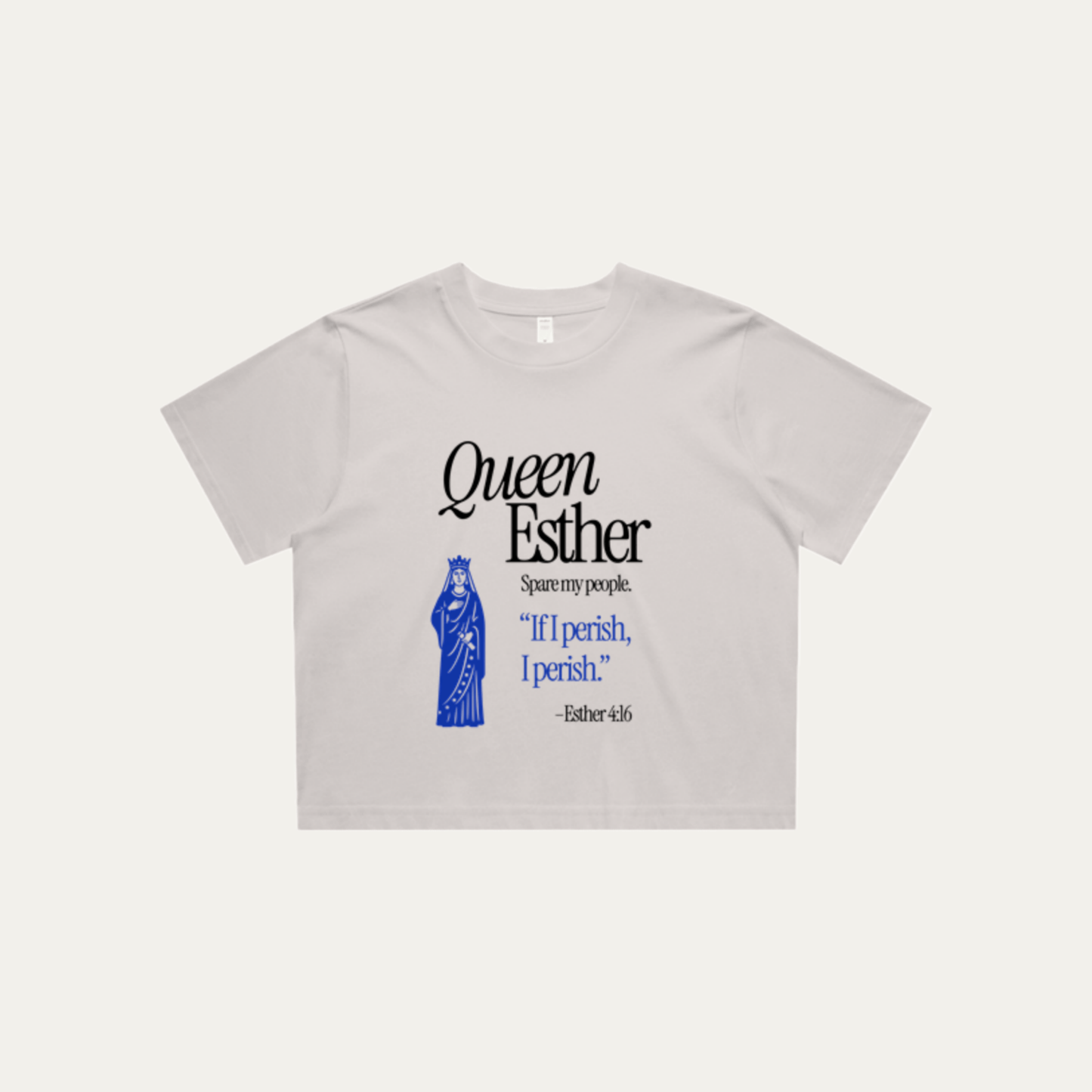 Queen Esther (5th Century BC) — crop tee